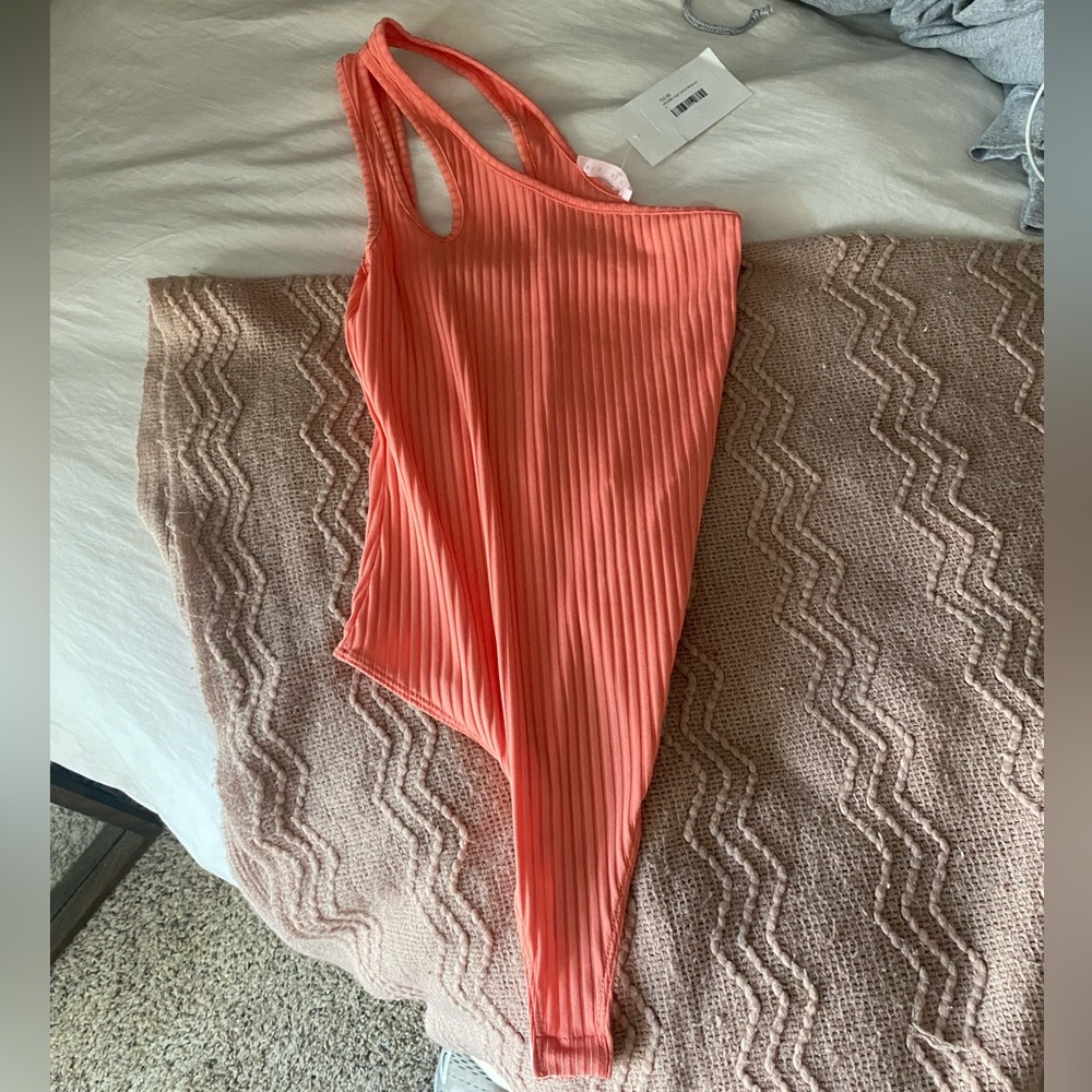 One shoulder body suit